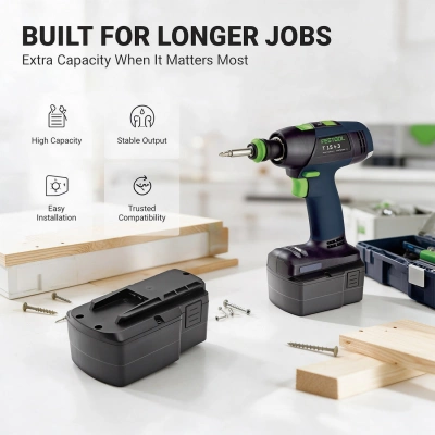 Аккумулятор Festool, TDK15.6, PS 400, T15+3, 3300 мАч, CS фото 3