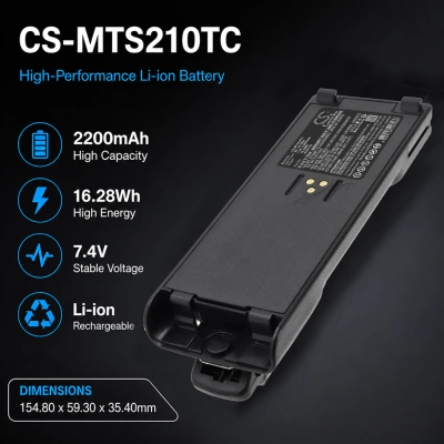 Аккумулятор Motorola, GP900, GP1200, GP2010, 2200 мАч, CS фото 2