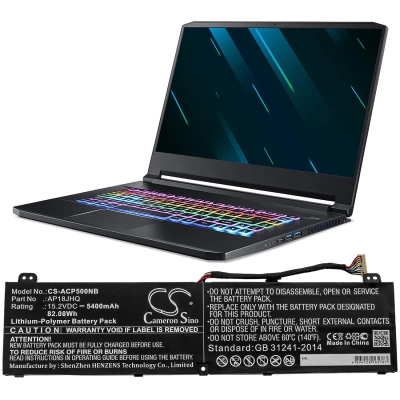 Аккумулятор Acer, Predator Triton 500 PT515-51-76VM, ConceptD 7 CN715-71-71TH, ConceptD 7 CN715-71-74D2, 5400 мАч, CS фото 5