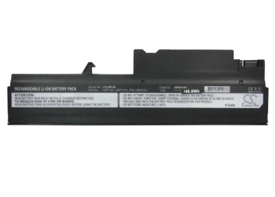 Аккумулятор IBM, ThinkPad R51e-1848, ThinkPad R50p 1830, ThinkPad R50p1836, 4400 мАч, CS фото 2