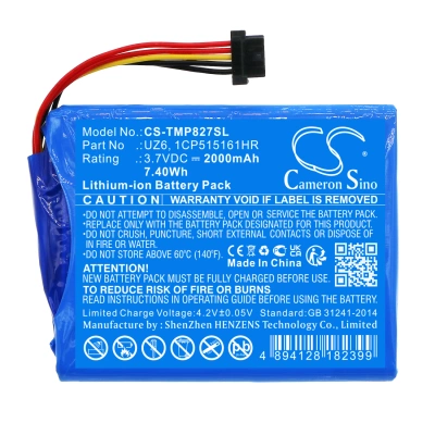 Аккумулятор TomTom, Pro 8270, Pro 8275, Bridge, 2000 мАч, CS фото 2