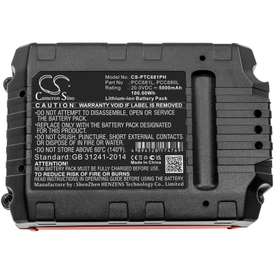 Аккумулятор Stanley | Porter Cable | Black & Decker, FMC625D2, FMC645D2, FMC675B, 5000 мАч, CS фото 2