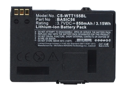 Аккумулятор Way Systems, MTT 1510, MTT 1556, MTT 1581, 850 мАч, CS фото 1