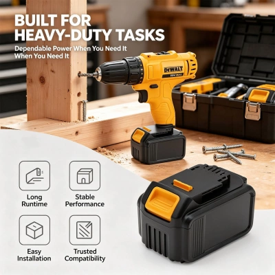 Аккумулятор DeWalt, XR Li-Ion 18V, DCD740, DCD740B, 6000 мАч, CS фото 4