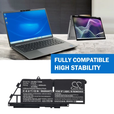 Аккумулятор Dell, Latitude 7340, Latitude 7340 2-in-1, Latitude 7350, 4850 мАч, CS фото 4