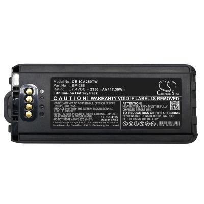 Аккумулятор Icom, IC-A25, IC-A25CE, IC-A25N, 2350 мАч, CS фото 4