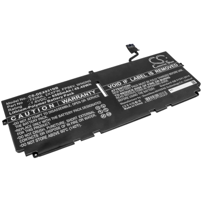 Аккумулятор Dell, XPS 13 9300, XPS 13 9300 2G67Y, XPS 13 9300 3J0FJ, 6500 мАч, CS фото 1