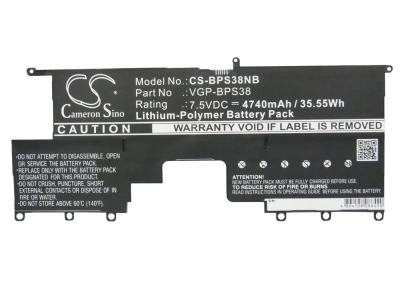 Аккумулятор Sony, VAIO Pro 13, SVP1322YCW, SVP13229PW, 4740 мАч, CS фото 3