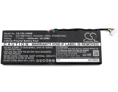 Аккумулятор Toshiba, Satellite L10T, Satellite L10W, Satellite L10W-B, 3650 мАч, CS фото 4