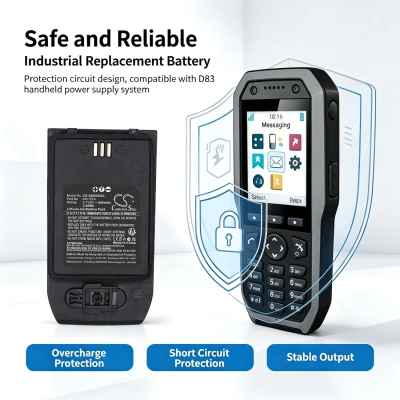 Аккумулятор Ascom D83, 800 мАч, CS фото 2