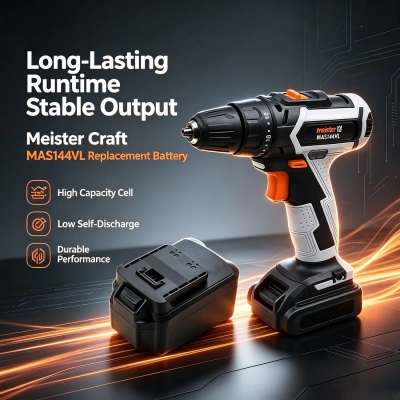 Аккумулятор Meister Craft, MAS144, MAS144VL, 5450880, 3000 мАч, CS фото 3