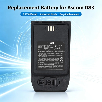 Аккумулятор Ascom D83, 800 мАч, CS фото 4
