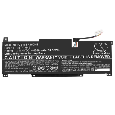 Аккумулятор MSI, Modern 15 A10M-296IN, Modern 15 A10M-627XES, Modern 15 A11M-277TH, 4500 мАч, CS фото 5