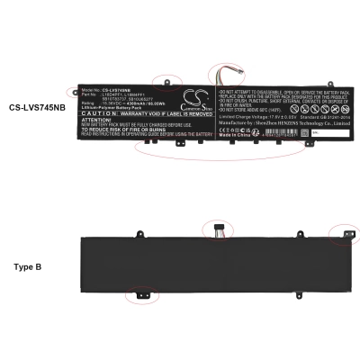 Аккумулятор Lenovo, Yoga S740-15IRH, Yoga C940-15IRH, Yoga C940-15IRH 81TE0000US, 4300 мАч, CS фото 3