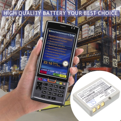 Аккумулятор ТСД Casio IT-300, IT-600, IT-G500, 1850 mAh, CS фото 3