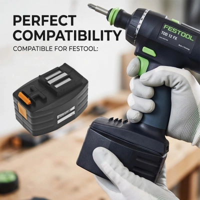 Аккумулятор Festool, TDD12, TDD12FX, TDD12ES, 2100 мАч, CS фото 8