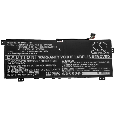 Аккумулятор Lenovo, Yoga C740 14, Yoga C740-14IML, 6500 мАч, CS фото 4