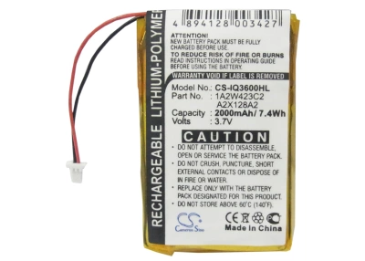 Аккумулятор Garmin, iQue 3200, iQue 3600, iQue 3600a, 2000 мАч, CS фото 2