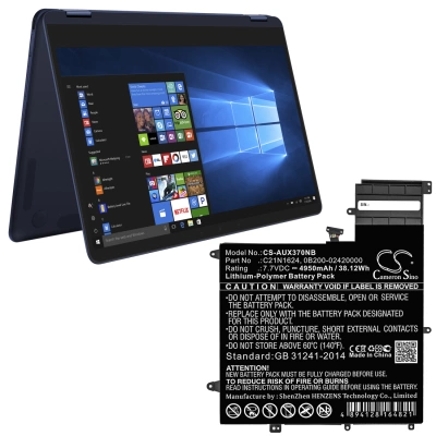 Аккумулятор Asus, ZenBook Flip S UX370UA-C4061T, ZenBook Flip S UX370UA-C4202T, ZenBook Flip S UX370UA-C4219T, 4950 мАч, CS фото 3