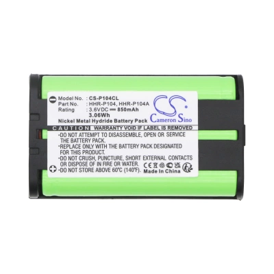 Аккумулятор Interstate | Panasonic | Sanyo | GP | Radio Shack | GE, KX-TG2302, KX-TG2312, KX-TG2313F, 850 мАч, CS фото 2