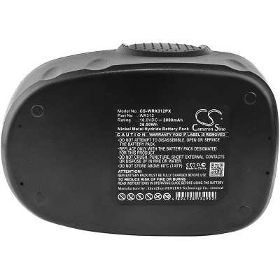 Аккумулятор Worx, WG150s, WG152, WG250, 2000 мАч, CS фото 4
