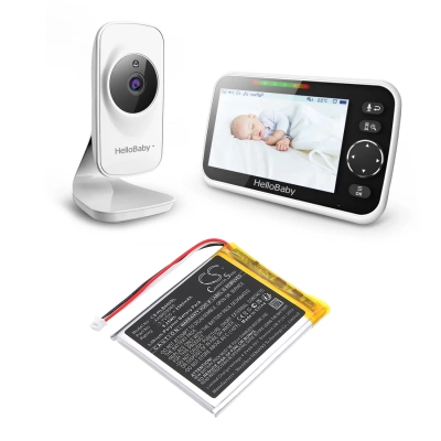 Аккумулятор HelloBaby, HB40 Monitor, HB50 Monitor, HB6351 Monitor, 2500 мАч, CS фото 3