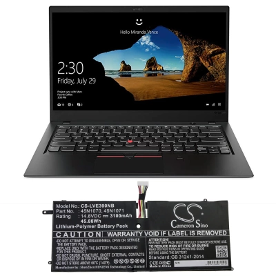 Аккумулятор Lenovo, ThinkPad X1 Carbon 3460-22U, ThinkPad X1 Carbon 3460-23U, ThinkPad X1 Carbon 3460-25U, 3100 мАч, CS фото 3
