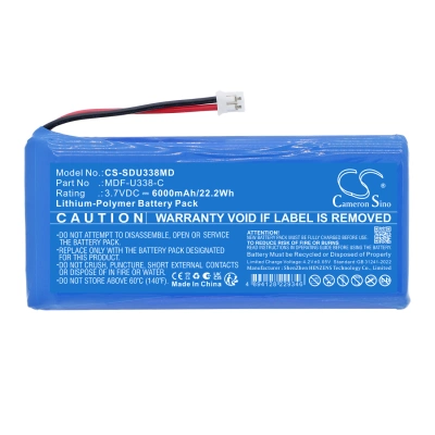 Аккумулятор Sanyo, MDF-U338-C, 6000 мАч, CS фото 6
