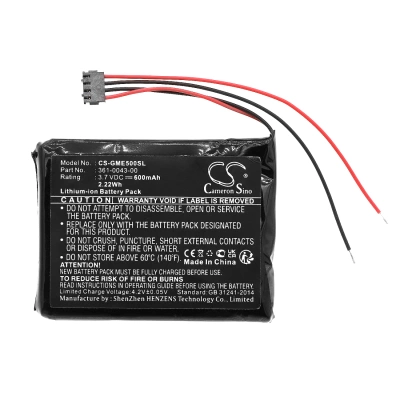 Аккумулятор Garmin, Edge 200, Edge 205, Edge 500, 600 мАч, CS фото 3