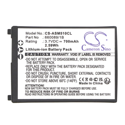Аккумулятор Ascom, 51 Advanced, A51, A71, 700 мАч, CS фото 2