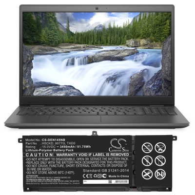 Аккумулятор Dell, Inspiron 15 5501, Inspiron 15 5502, Inspiron 14 5401, 3450 мАч, CS фото 5
