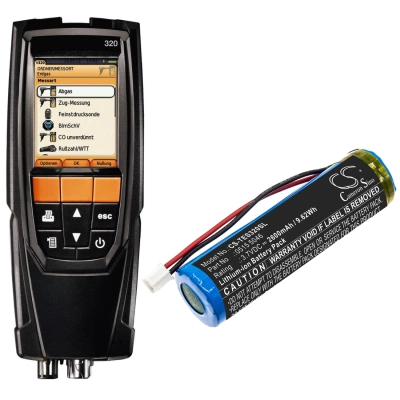Аккумулятор Testo, 320 Combustion Analyzer, 2600 мАч, CS фото 4