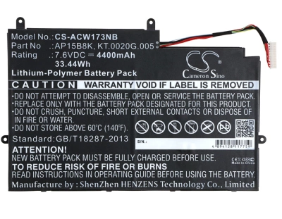 Аккумулятор Acer, Aspire Switch 11 SW5-173, Aspire Switch 11 SW5-173P, Switch 11, 4400 мАч, CS фото 4