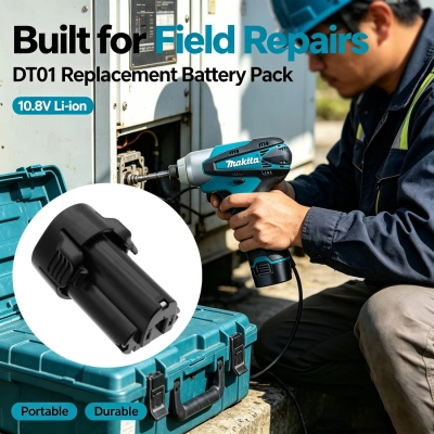 Аккумулятор Makita, CL102DZX, JR100DWE, ML100W, 1500 мАч, CS фото 4