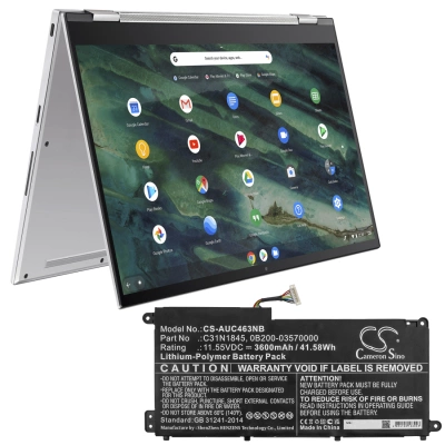 Аккумулятор Asus, Chromebook C436FA, 3600 мАч, CS фото 5