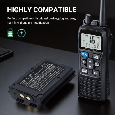 Аккумулятор Icom, IC-M72J, IC-M73J, 1500 мАч, CS фото 5