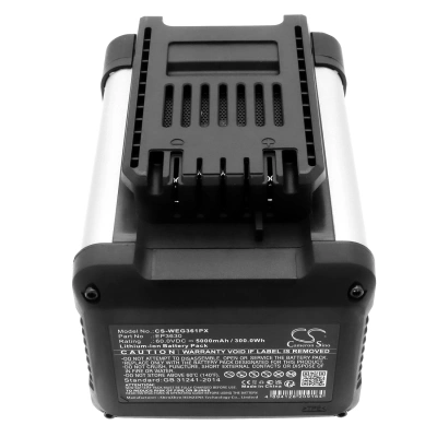 Аккумулятор Worx | ENVIRO | Kress, ENVIRO EG361.9 60V, ENVIRO Brushless 60V, EG560.9, 5000 мАч, CS фото 4