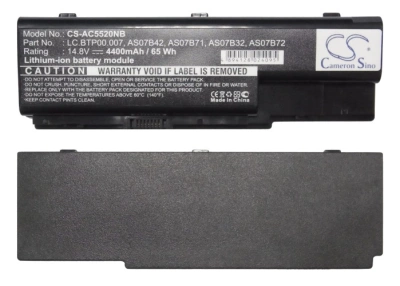 Аккумулятор Gateway | Acer, NV78, Aspire 7520, Aspire 6920-6621, 4400 мАч, CS фото 2