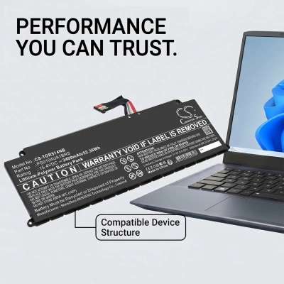 Аккумулятор Toshiba, Dynabook 4icp5/63/71, Dynabook M7/u, Dynabook Mj54/hs, 3400 мАч, CS фото 2