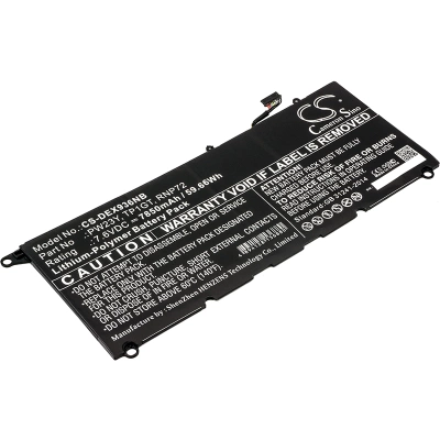 Аккумулятор Dell, XPS 13 9360, XPS 13 9360-D1605G, XPS 13-9360-D3705S, 7850 мАч, CS фото 1