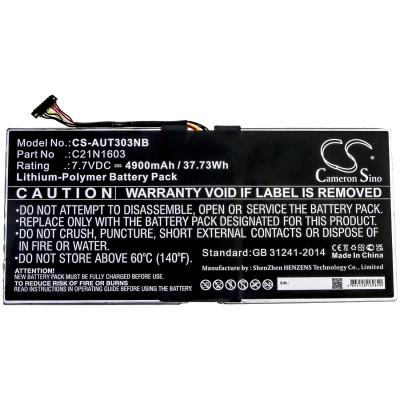 Аккумулятор Asus, T303UA-GN053T, T304UA-BC011R, T304UA-GN048T, 4900 мАч, CS фото 3