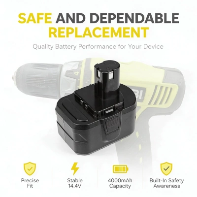 Аккумулятор Ryobi, CDD144V22, CDDI14022NF, LCD14022, 4000 мАч, CS фото 2