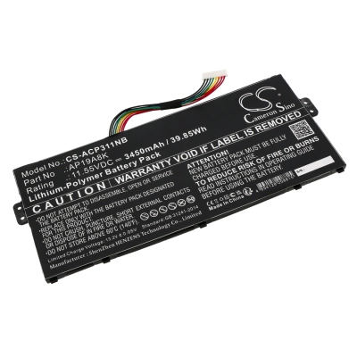 Аккумулятор Acer, Chromebook Spin 11 CP311-1HN-C3E3, Chromebook Spin CP311-3H-K1MC, Chromebook Spin CP311-2HN-C2GR, 3450 мАч, CS фото 1