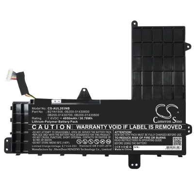 Аккумулятор Asus, E502SA-XO123T, E502SA-DM065, EeeBook E502MA-XX0009D, 4050 мАч, 233,00 × 185,40 × 7,00 мм, CS фото 6