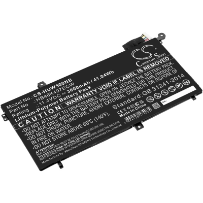 Аккумулятор Huawei, MateBook D, 53010BAJ, Matebook D I5 8G, 3600 мАч, CS фото 1