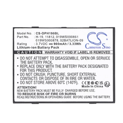 Аккумулятор ТСД Opticon H16, H19, 900 mAh, CS фото 2