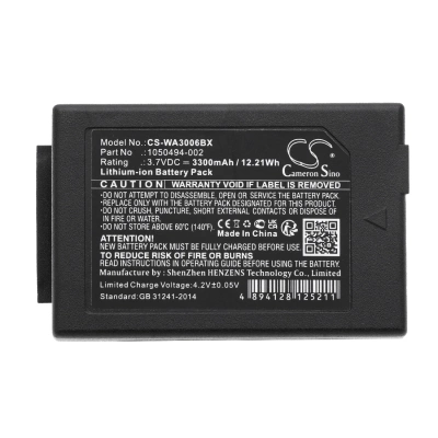 Аккумулятор ТСД Psion Teklogix WA3006, WA3010, Workabout Pro 7525, 7525C, 7527, C, G1, G2, G3, 3300 mAh, CS фото 2