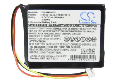 Аккумулятор TomTom, One, One Europe, One Regional, 1100 мАч, CS фото 3