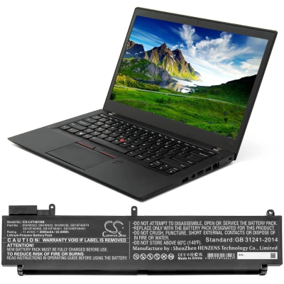 Аккумулятор Lenovo, ThinkPad T460s(20F9002YCD), T460s-2RCD, ThinkPad T460s(20F9A031CD), 2000 мАч, CS фото 5