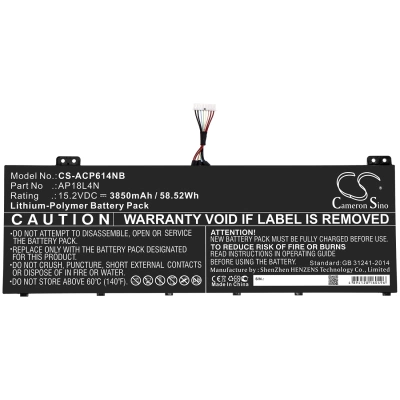 Аккумулятор Acer, TravelMate P614, TMP614-51-50AA, TMP614-51T-75AZ, 3850 мАч, CS фото 3
